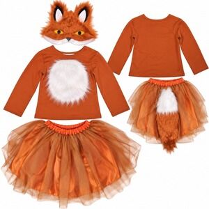 Pottery Barn Kids FOX Tutu Costume 4-6 YEARS Halloween Woodland Animal